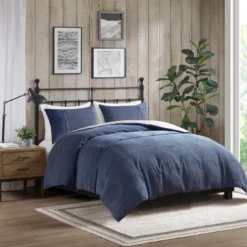 Madison Park Dallas Corduroy Duvet Cover Set