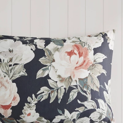 Sorrel Full/Queen 3pc Cotton Printed Reversible Coverlet Set Dark Blue - Image 10