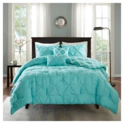 5pc Hayden Solid Reversible Comforter Set