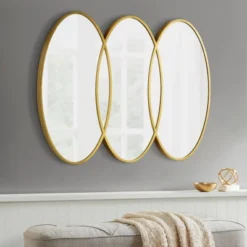 Eclipse Gold Trio Wall Mirror Gold - Madison Park
